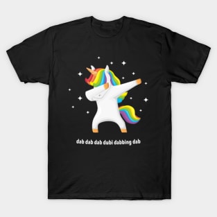Dabbing Unicorn - Dapping Unicorn  color T-Shirt